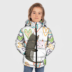 Куртка зимняя для мальчика Сладкая парочка, цвет: 3D-черный — фото 2