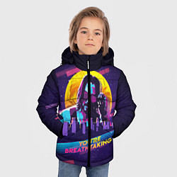Куртка зимняя для мальчика You Are Breathtaking!, цвет: 3D-черный — фото 2
