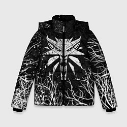 Куртка зимняя для мальчика ВЕДЬМАК, цвет: 3D-черный