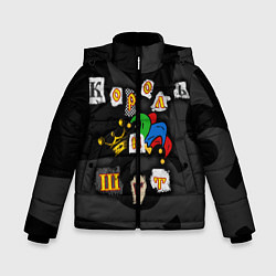 Куртка зимняя для мальчика Король и Шут, цвет: 3D-черный