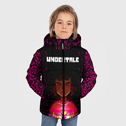 Куртка зимняя для мальчика UNDERTALE FRISK, цвет: 3D-красный — фото 2