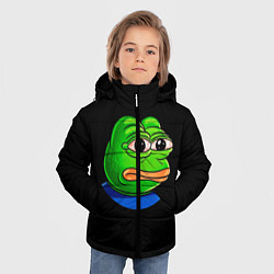 Куртка зимняя для мальчика Frog, цвет: 3D-черный — фото 2