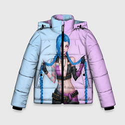 Куртка зимняя для мальчика League of Legends Jinx, цвет: 3D-черный