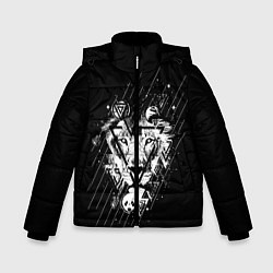 Куртка зимняя для мальчика Лев, цвет: 3D-черный
