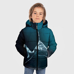 Куртка зимняя для мальчика Акула, цвет: 3D-красный — фото 2