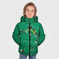 Куртка зимняя для мальчика Игра в регби, цвет: 3D-светло-серый — фото 2