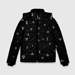 Куртка зимняя для мальчика Witchersigns, цвет: 3D-черный