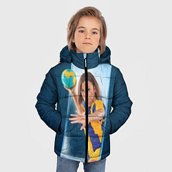 Куртка зимняя для мальчика Гандболистка, цвет: 3D-красный — фото 2