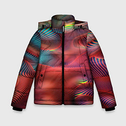 Куртка зимняя для мальчика Текста, цвет: 3D-черный