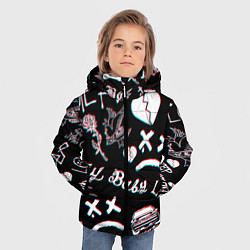 Куртка зимняя для мальчика LIL PEEP GLITCH, цвет: 3D-черный — фото 2