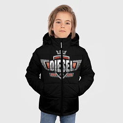 Куртка зимняя для мальчика Дизель, цвет: 3D-черный — фото 2