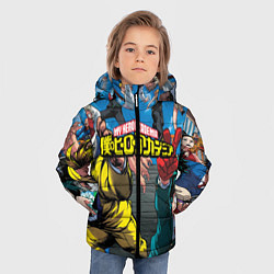 Куртка зимняя для мальчика My Hero Academia все герои, цвет: 3D-черный — фото 2