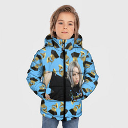 Куртка зимняя для мальчика Billie Eilish Grammy, цвет: 3D-черный — фото 2