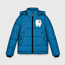 Куртка зимняя для мальчика Стоматолог, цвет: 3D-красный