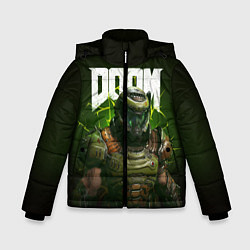Куртка зимняя для мальчика Doom Eternal, цвет: 3D-красный