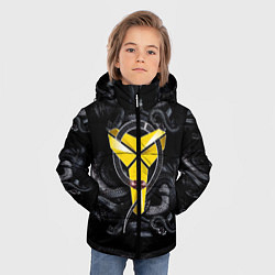 Куртка зимняя для мальчика Los Angeles LakersKobe Bryan, цвет: 3D-черный — фото 2