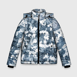 Куртка зимняя для мальчика Камуфляж: зимний, цвет: 3D-черный