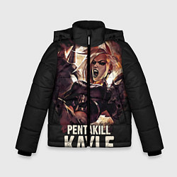 Куртка зимняя для мальчика Kayle, цвет: 3D-черный