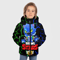 Куртка зимняя для мальчика BRAWL STARS LEON WOLF, цвет: 3D-светло-серый — фото 2