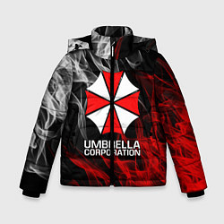 Куртка зимняя для мальчика UMBRELLA CORP, цвет: 3D-черный