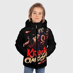 Куртка зимняя для мальчика Kenny Omega Street Fighter, цвет: 3D-черный — фото 2