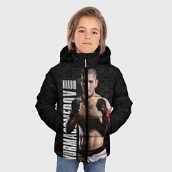 Куртка зимняя для мальчика Хабиб Нурмагомедов, цвет: 3D-светло-серый — фото 2