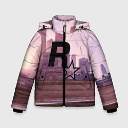 Куртка зимняя для мальчика ROCKSTAR, цвет: 3D-черный