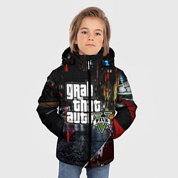 Куртка зимняя для мальчика Grand Theft Auto V, цвет: 3D-черный — фото 2