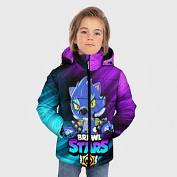 Куртка зимняя для мальчика BRAWL STARS LEON, цвет: 3D-светло-серый — фото 2