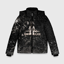 Куртка зимняя для мальчика DARK SOULS, цвет: 3D-черный