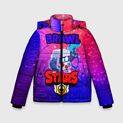 Куртка зимняя для мальчика Brawl Stars 8 BIT, цвет: 3D-черный