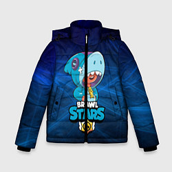 Куртка зимняя для мальчика Brawl stars leon shark, цвет: 3D-черный