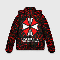 Куртка зимняя для мальчика UMBRELLA CORPORATION, цвет: 3D-черный