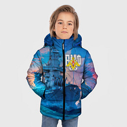 Куртка зимняя для мальчика ВМФ, цвет: 3D-черный — фото 2