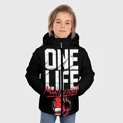 Куртка зимняя для мальчика One Life Many Fight, цвет: 3D-черный — фото 2