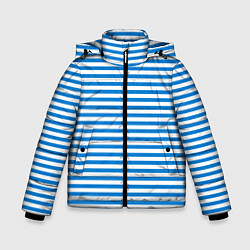 Куртка зимняя для мальчика Тельняшка ВДВ, цвет: 3D-черный