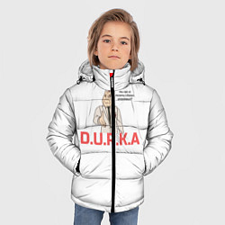 Куртка зимняя для мальчика Дурка, цвет: 3D-черный — фото 2