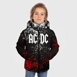 Куртка зимняя для мальчика AC DC, цвет: 3D-светло-серый — фото 2