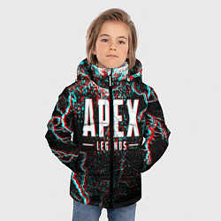 Куртка зимняя для мальчика APEX LEGENDS GLITCH, цвет: 3D-светло-серый — фото 2