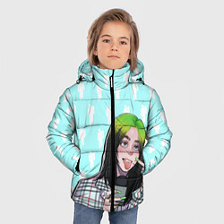 Куртка зимняя для мальчика Билли Айлиш, цвет: 3D-черный — фото 2