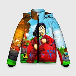 Куртка зимняя для мальчика ROBLOX, цвет: 3D-черный