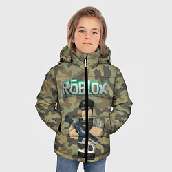 Куртка зимняя для мальчика Roblox 23 February Camouflage, цвет: 3D-черный — фото 2