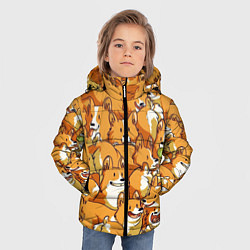 Куртка зимняя для мальчика Корги, цвет: 3D-светло-серый — фото 2