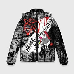 Куртка зимняя для мальчика Green Day - Father of All MF, цвет: 3D-черный