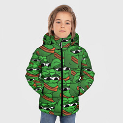 Куртка зимняя для мальчика Pepe The Frog, цвет: 3D-черный — фото 2