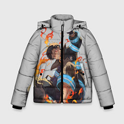 Куртка зимняя для мальчика FireForce, цвет: 3D-светло-серый