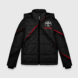 Куртка зимняя для мальчика TOYOTA цвета 3D-черный — фото 1