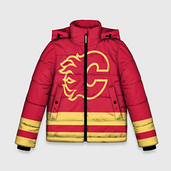 Куртка зимняя для мальчика Калгари Флэймз, цвет: 3D-светло-серый