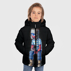 Куртка зимняя для мальчика CountryHumans - Россия, цвет: 3D-светло-серый — фото 2