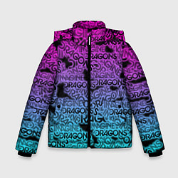 Куртка зимняя для мальчика Imagine Dragons, цвет: 3D-черный